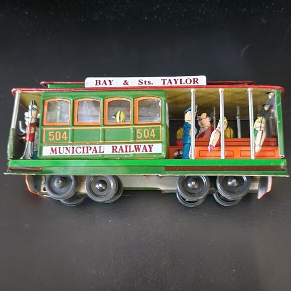 VTG Bell Ringing San Francisco Cable Car Municipal Railway # 504 Toy Collectible - Picture 5 of 8